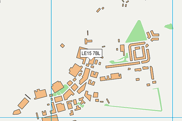 LE15 7BL map - OS VectorMap District (Ordnance Survey) LE15 7BL map - OS VectorMap District (Ordnance Survey)