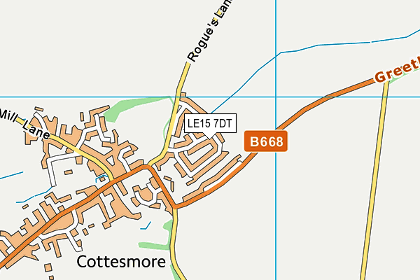 LE15 7DT map - OS VectorMap District (Ordnance Survey) LE15 7DT map - OS VectorMap District (Ordnance Survey)