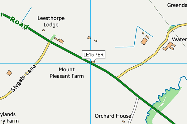 LE15 7ER map - OS VectorMap District (Ordnance Survey) LE15 7ER map - OS VectorMap District (Ordnance Survey)