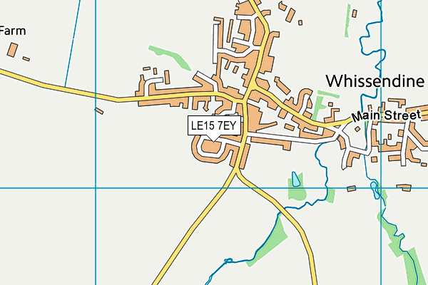 LE15 7EY map - OS VectorMap District (Ordnance Survey) LE15 7EY map - OS VectorMap District (Ordnance Survey)