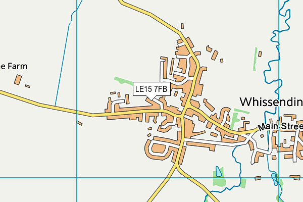 LE15 7FB map - OS VectorMap District (Ordnance Survey) LE15 7FB map - OS VectorMap District (Ordnance Survey)