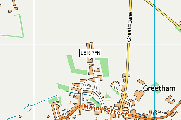 LE15 7FN map - OS VectorMap District (Ordnance Survey) LE15 7FN map - OS VectorMap District (Ordnance Survey)