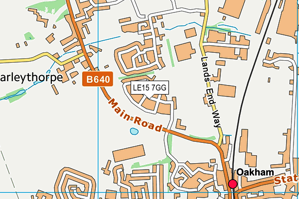 LE15 7GG map - OS VectorMap District (Ordnance Survey) LE15 7GG map - OS VectorMap District (Ordnance Survey)