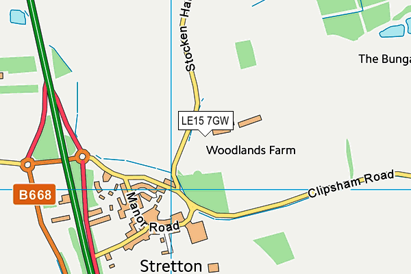 LE15 7GW map - OS VectorMap District (Ordnance Survey) LE15 7GW map - OS VectorMap District (Ordnance Survey)