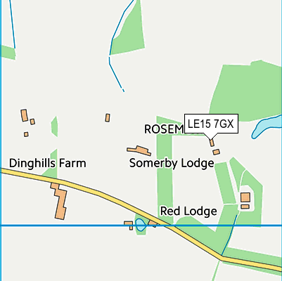 LE15 7GX map - OS VectorMap District (Ordnance Survey) LE15 7GX map - OS VectorMap District (Ordnance Survey)