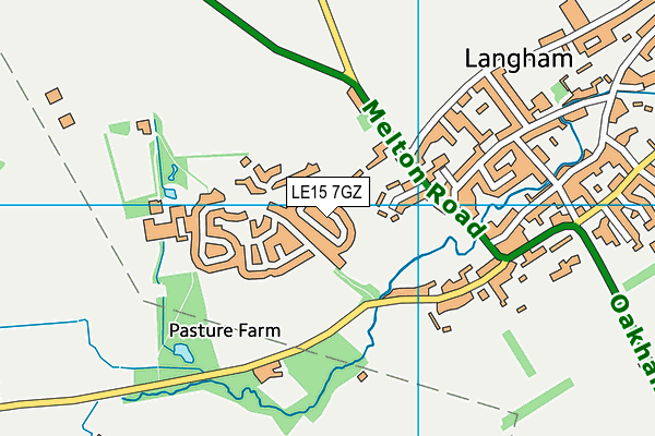 LE15 7GZ map - OS VectorMap District (Ordnance Survey) LE15 7GZ map - OS VectorMap District (Ordnance Survey)