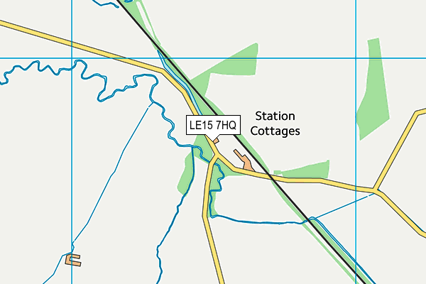 LE15 7HQ map - OS VectorMap District (Ordnance Survey) LE15 7HQ map - OS VectorMap District (Ordnance Survey)