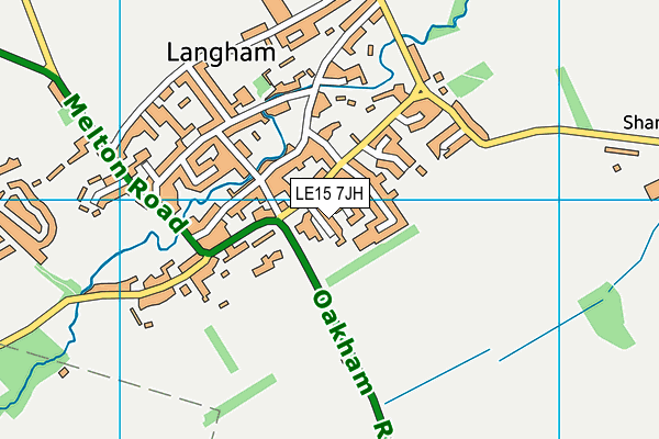 LE15 7JH map - OS VectorMap District (Ordnance Survey) LE15 7JH map - OS VectorMap District (Ordnance Survey)