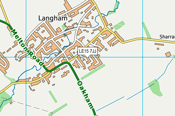 LE15 7JJ map - OS VectorMap District (Ordnance Survey) LE15 7JJ map - OS VectorMap District (Ordnance Survey)