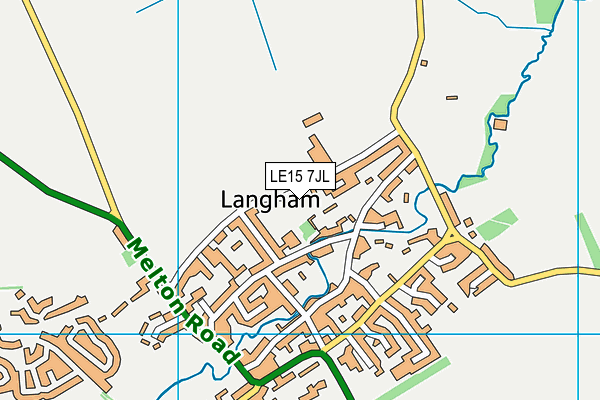 LE15 7JL map - OS VectorMap District (Ordnance Survey) LE15 7JL map - OS VectorMap District (Ordnance Survey)
