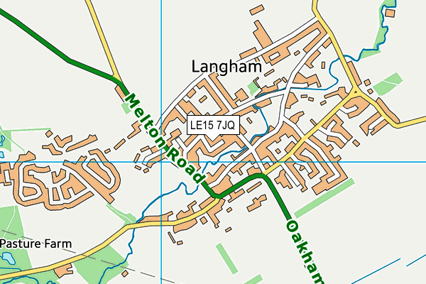 LE15 7JQ map - OS VectorMap District (Ordnance Survey) LE15 7JQ map - OS VectorMap District (Ordnance Survey)