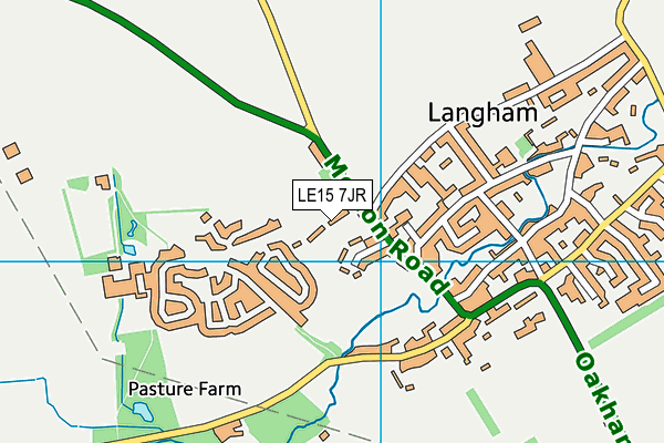 LE15 7JR map - OS VectorMap District (Ordnance Survey) LE15 7JR map - OS VectorMap District (Ordnance Survey)