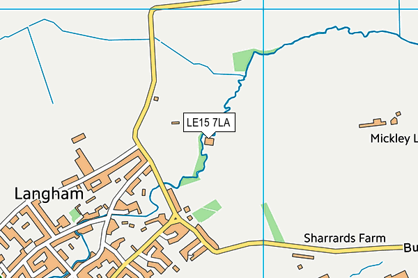 LE15 7LA map - OS VectorMap District (Ordnance Survey) LE15 7LA map - OS VectorMap District (Ordnance Survey)