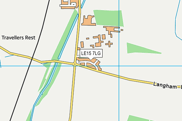 LE15 7LG map - OS VectorMap District (Ordnance Survey) LE15 7LG map - OS VectorMap District (Ordnance Survey)