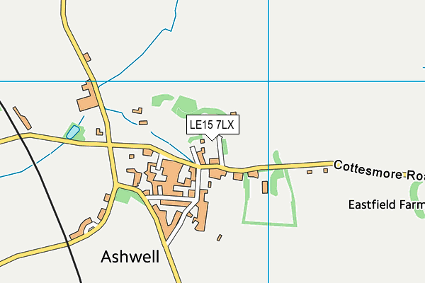 LE15 7LX map - OS VectorMap District (Ordnance Survey) LE15 7LX map - OS VectorMap District (Ordnance Survey)