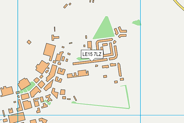 LE15 7LZ map - OS VectorMap District (Ordnance Survey) LE15 7LZ map - OS VectorMap District (Ordnance Survey)