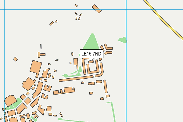 LE15 7ND map - OS VectorMap District (Ordnance Survey) LE15 7ND map - OS VectorMap District (Ordnance Survey)