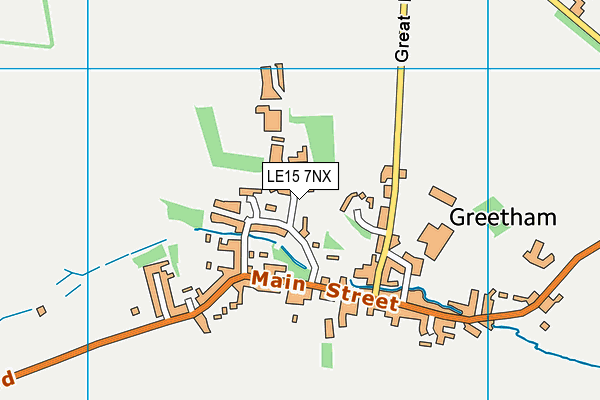 LE15 7NX map - OS VectorMap District (Ordnance Survey) LE15 7NX map - OS VectorMap District (Ordnance Survey)
