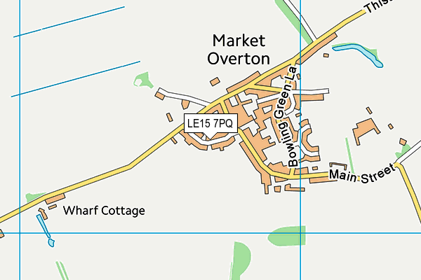LE15 7PQ map - OS VectorMap District (Ordnance Survey) LE15 7PQ map - OS VectorMap District (Ordnance Survey)