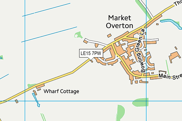 LE15 7PW map - OS VectorMap District (Ordnance Survey) LE15 7PW map - OS VectorMap District (Ordnance Survey)