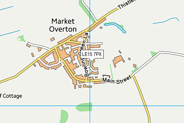 LE15 7PX map - OS VectorMap District (Ordnance Survey) LE15 7PX map - OS VectorMap District (Ordnance Survey)