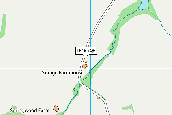 LE15 7QF map - OS VectorMap District (Ordnance Survey) LE15 7QF map - OS VectorMap District (Ordnance Survey)