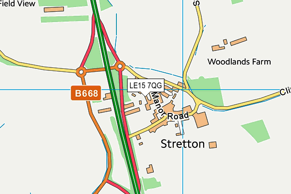 LE15 7QG map - OS VectorMap District (Ordnance Survey) LE15 7QG map - OS VectorMap District (Ordnance Survey)