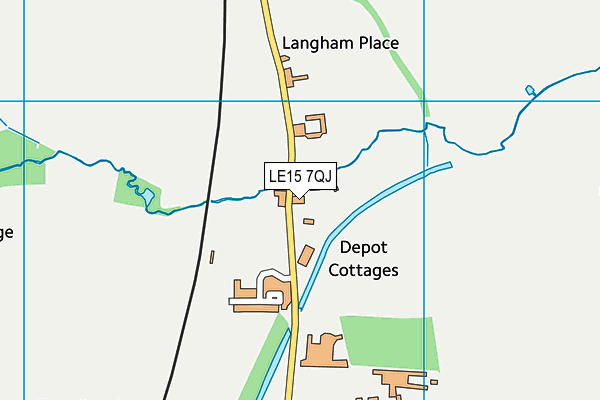 LE15 7QJ map - OS VectorMap District (Ordnance Survey) LE15 7QJ map - OS VectorMap District (Ordnance Survey)