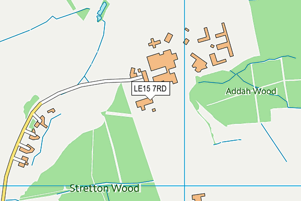 LE15 7RD map - OS VectorMap District (Ordnance Survey) LE15 7RD map - OS VectorMap District (Ordnance Survey)