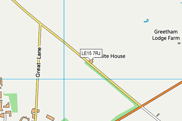 LE15 7RJ map - OS VectorMap District (Ordnance Survey) LE15 7RJ map - OS VectorMap District (Ordnance Survey)