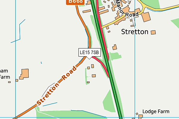 LE15 7SB map - OS VectorMap District (Ordnance Survey) LE15 7SB map - OS VectorMap District (Ordnance Survey)