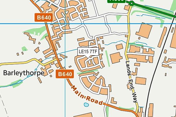 LE15 7TF map - OS VectorMap District (Ordnance Survey) LE15 7TF map - OS VectorMap District (Ordnance Survey)