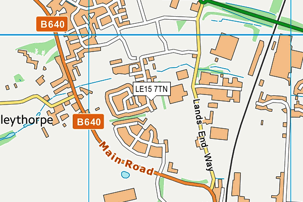LE15 7TN map - OS VectorMap District (Ordnance Survey) LE15 7TN map - OS VectorMap District (Ordnance Survey)