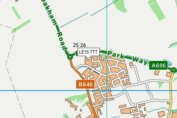 LE15 7TT map - OS VectorMap District (Ordnance Survey) LE15 7TT map - OS VectorMap District (Ordnance Survey)