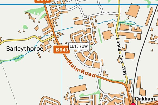 LE15 7UW map - OS VectorMap District (Ordnance Survey) LE15 7UW map - OS VectorMap District (Ordnance Survey)