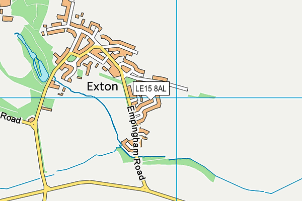 LE15 8AL map - OS VectorMap District (Ordnance Survey)
