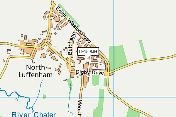 LE15 8JH map - OS VectorMap District (Ordnance Survey) LE15 8JH map - OS VectorMap District (Ordnance Survey)