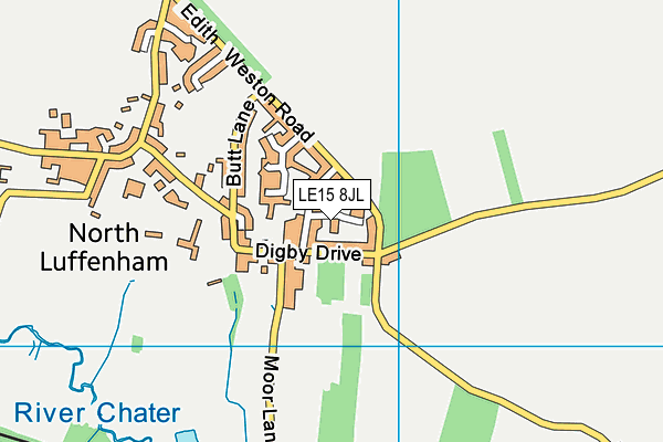 LE15 8JL map - OS VectorMap District (Ordnance Survey) LE15 8JL map - OS VectorMap District (Ordnance Survey)