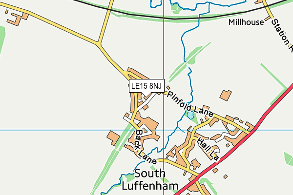 LE15 8NJ map - OS VectorMap District (Ordnance Survey) LE15 8NJ map - OS VectorMap District (Ordnance Survey)