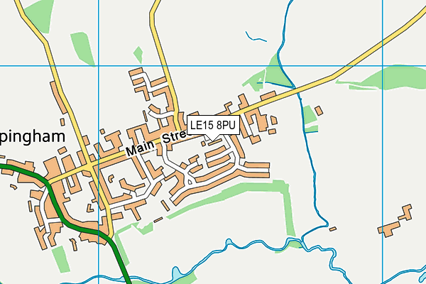 LE15 8PU map - OS VectorMap District (Ordnance Survey) LE15 8PU map - OS VectorMap District (Ordnance Survey)