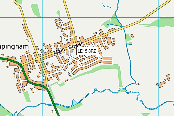 LE15 8PZ map - OS VectorMap District (Ordnance Survey) LE15 8PZ map - OS VectorMap District (Ordnance Survey)