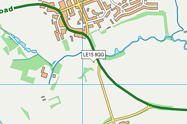 LE15 8QG map - OS VectorMap District (Ordnance Survey) LE15 8QG map - OS VectorMap District (Ordnance Survey)