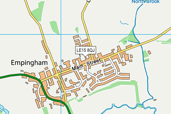 LE15 8QJ map - OS VectorMap District (Ordnance Survey) LE15 8QJ map - OS VectorMap District (Ordnance Survey)