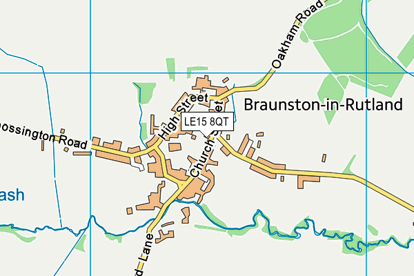 LE15 8QT map - OS VectorMap District (Ordnance Survey) LE15 8QT map - OS VectorMap District (Ordnance Survey)