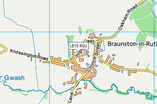 LE15 8QU map - OS VectorMap District (Ordnance Survey) LE15 8QU map - OS VectorMap District (Ordnance Survey)
