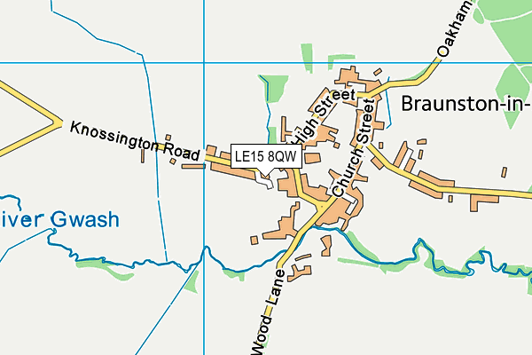 LE15 8QW map - OS VectorMap District (Ordnance Survey) LE15 8QW map - OS VectorMap District (Ordnance Survey)