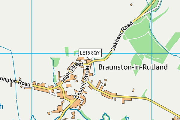 LE15 8QY map - OS VectorMap District (Ordnance Survey) LE15 8QY map - OS VectorMap District (Ordnance Survey)
