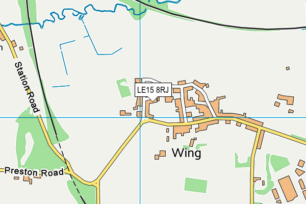 LE15 8RJ map - OS VectorMap District (Ordnance Survey) LE15 8RJ map - OS VectorMap District (Ordnance Survey)
