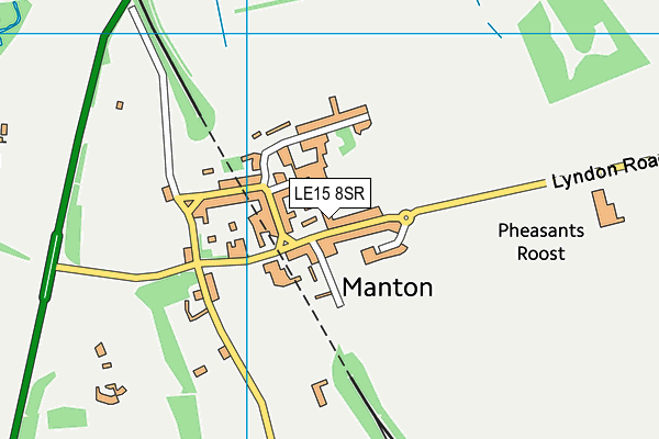 LE15 8SR map - OS VectorMap District (Ordnance Survey) LE15 8SR map - OS VectorMap District (Ordnance Survey)
