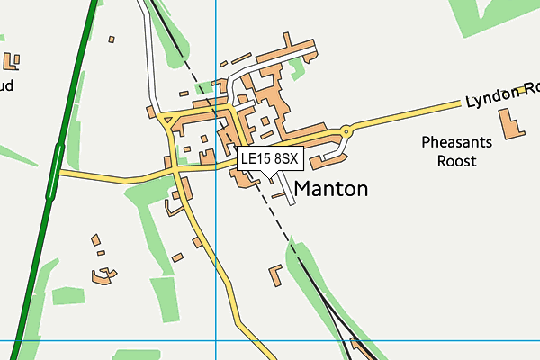 LE15 8SX map - OS VectorMap District (Ordnance Survey) LE15 8SX map - OS VectorMap District (Ordnance Survey)